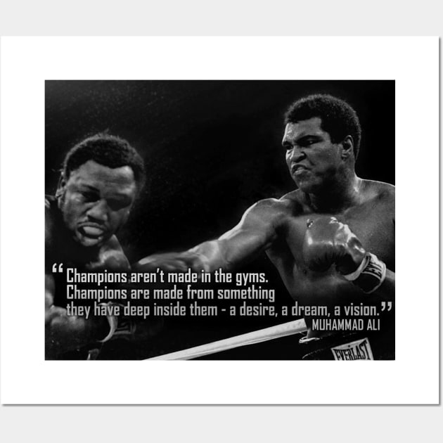 muhammad ali quote Wall Art by Suva